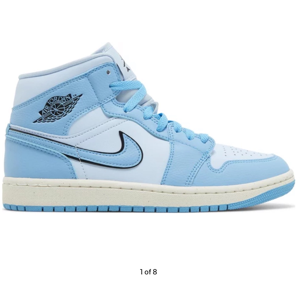 Jordan 1 Mid Iceblue